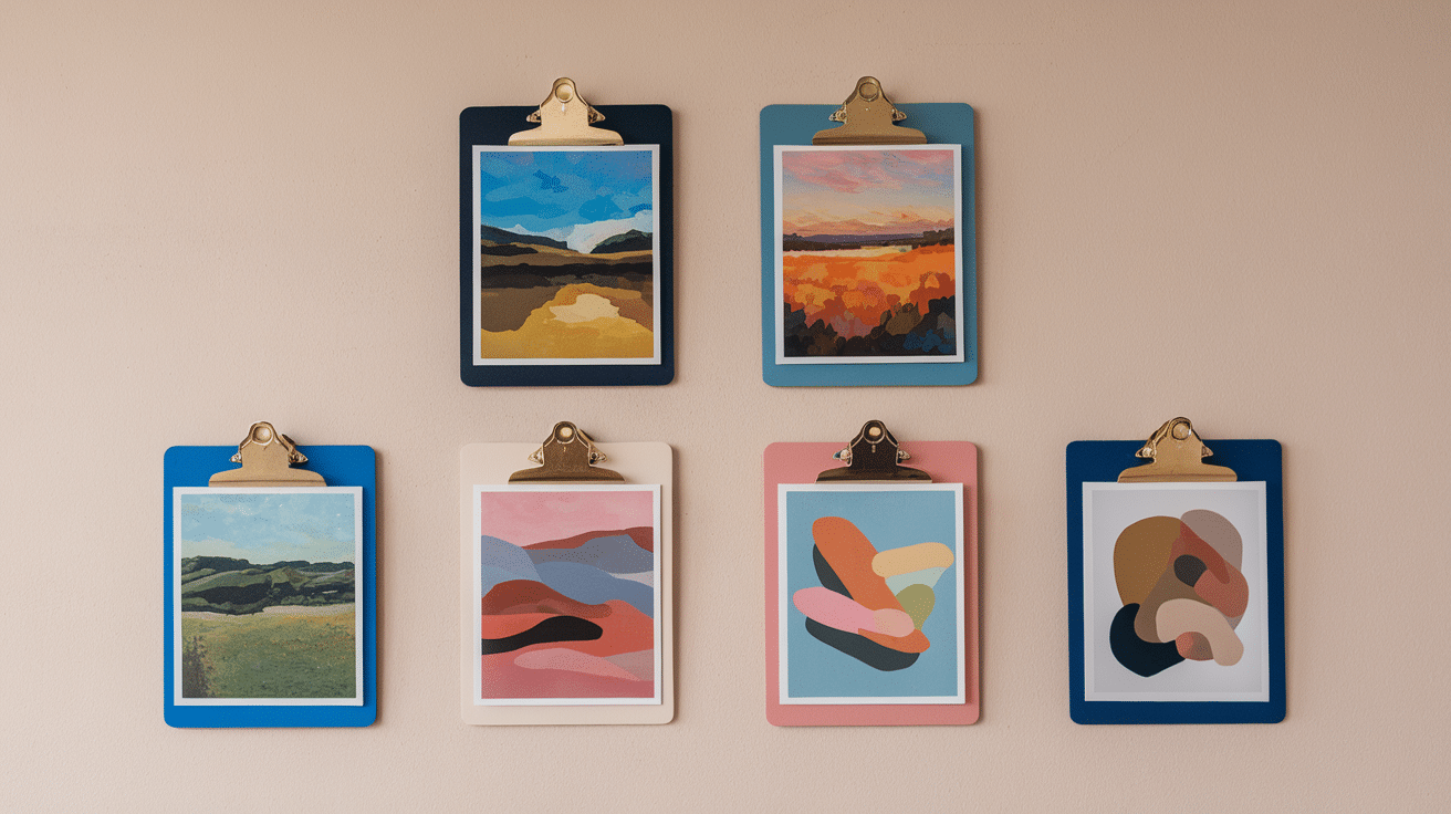 clipboard wall art diy craft for adults