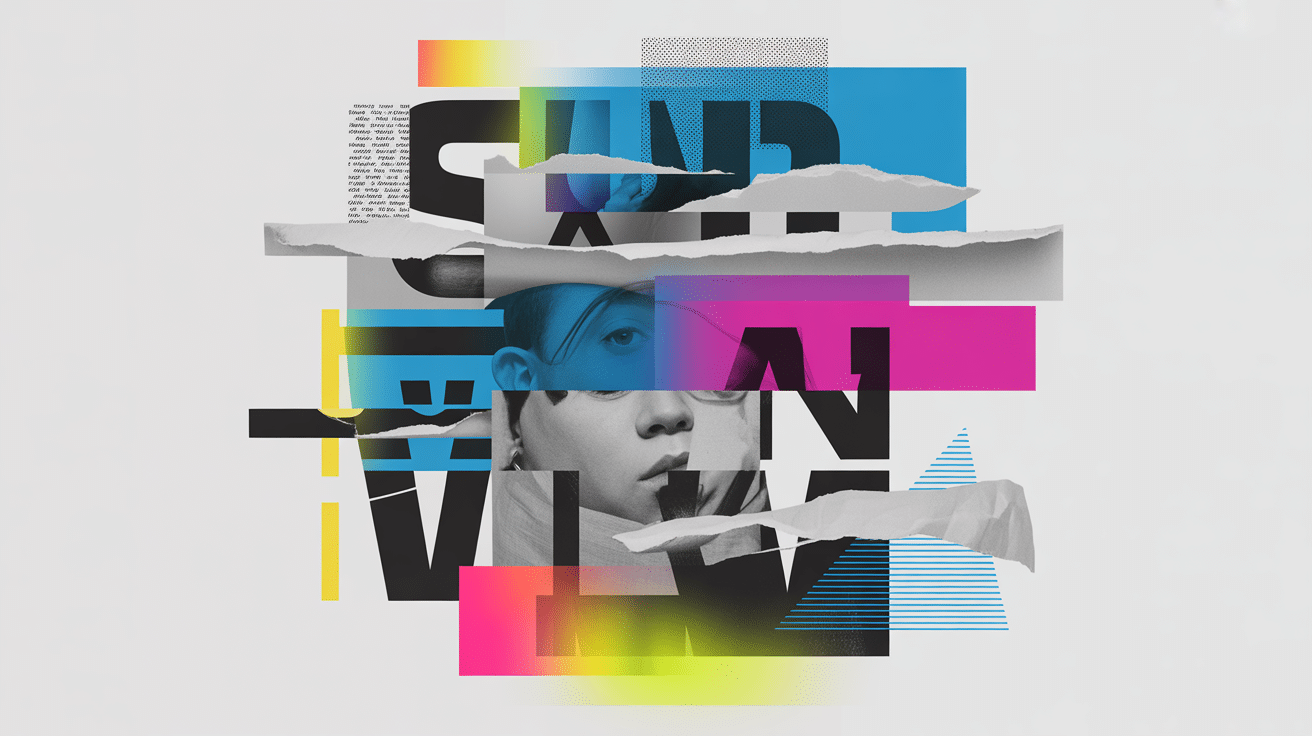 digital collage abstract poster design art project