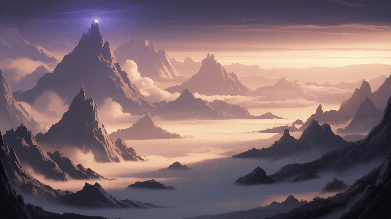 digital environment atmospheric light sketch art project