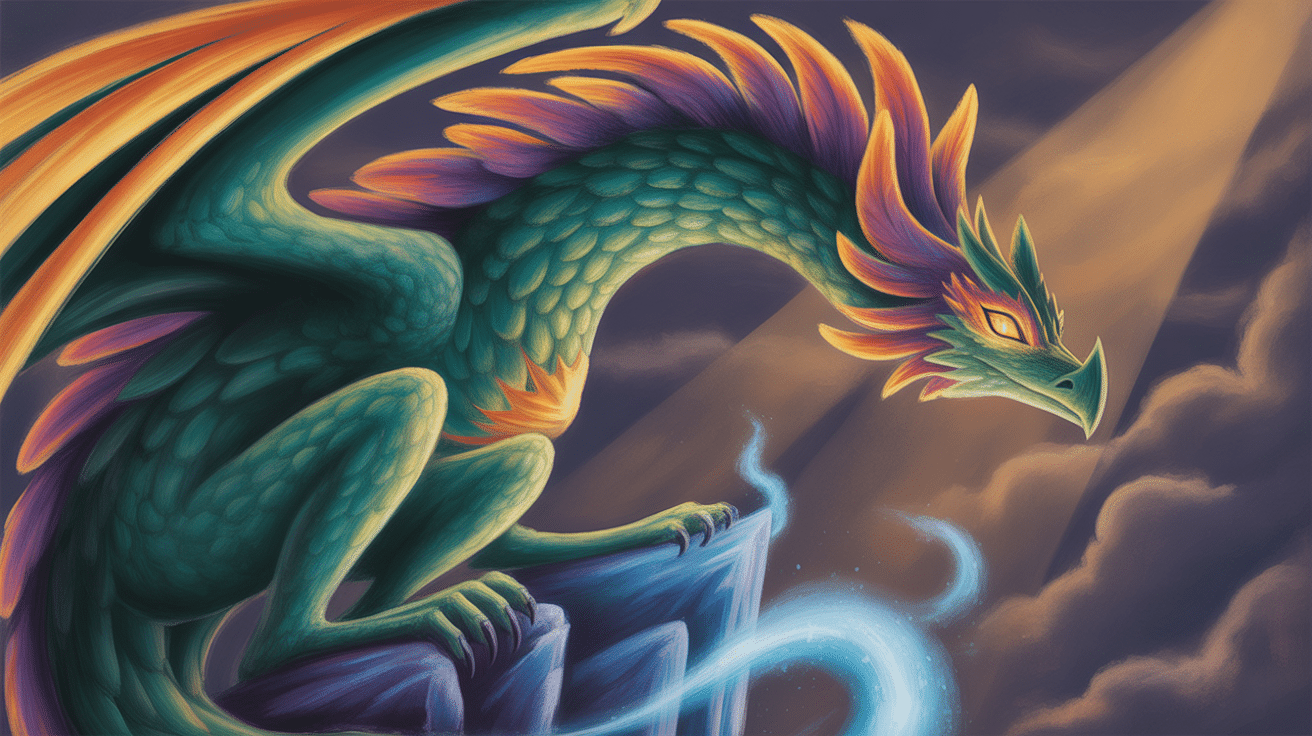 digital fantasy creature illustration art project