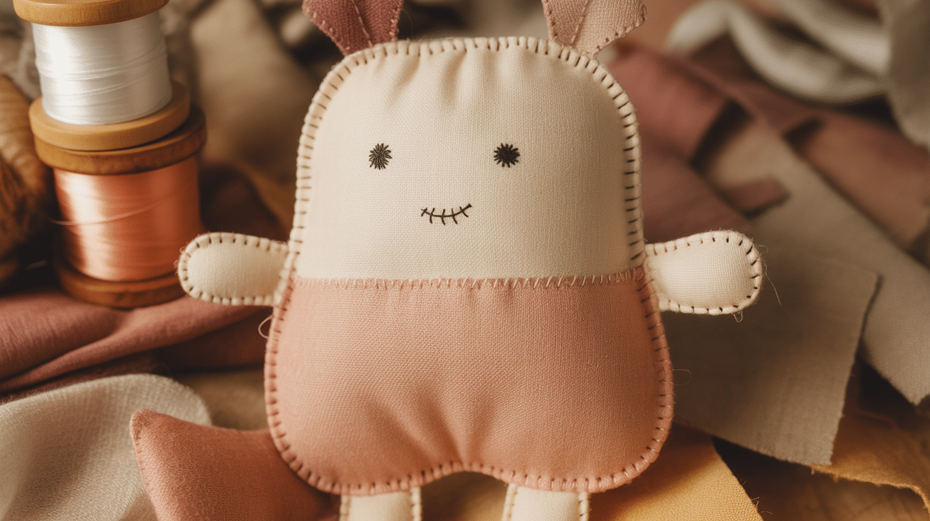 fabric stuffed creature handmade art project