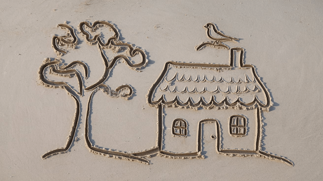 grass sand drawing outdoor activities for kids