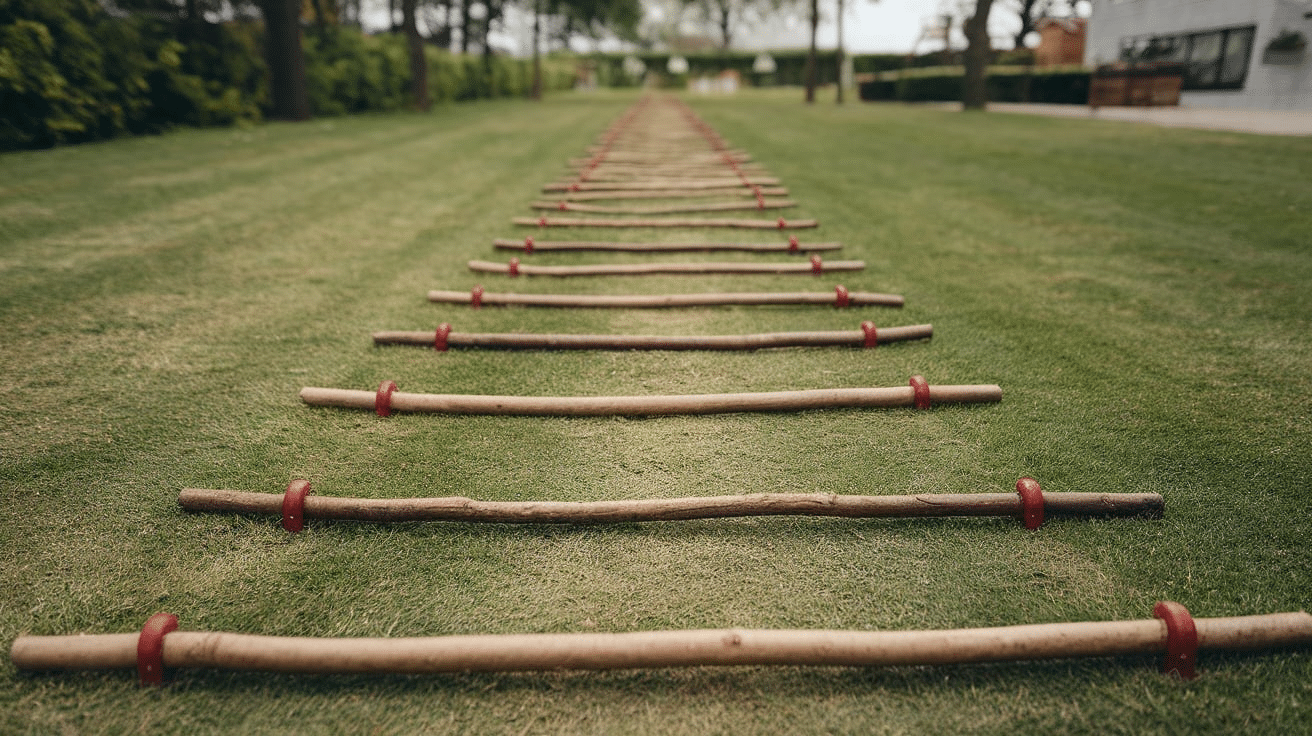 jumping over sticks outdoor activities for kids