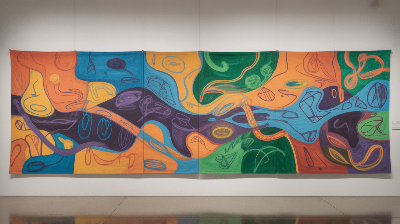 large scale group mural collaboration art project