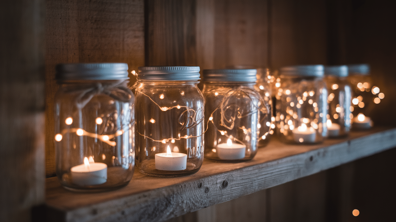 mason jar candle holders diy craft for adults