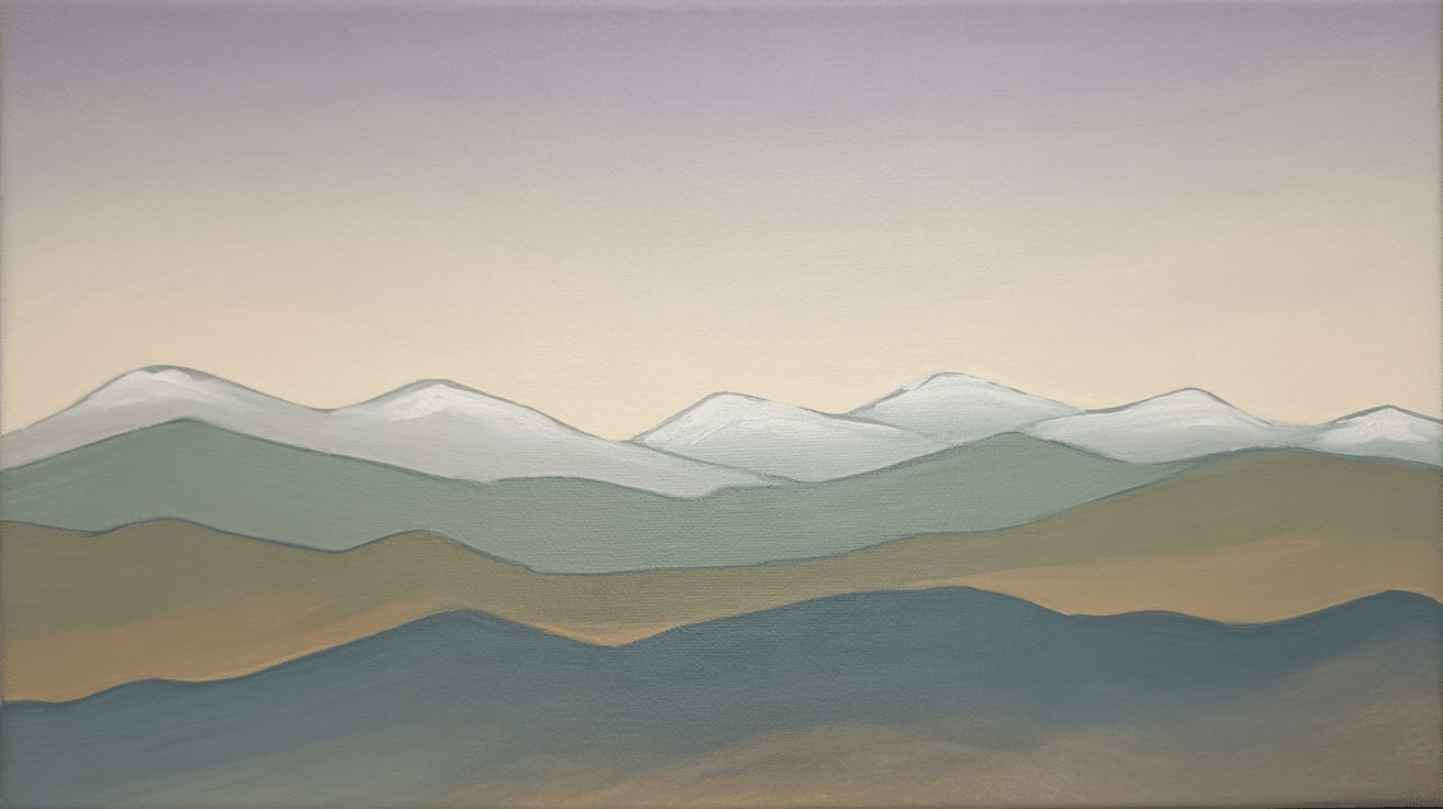 mountain landscape canvas painting