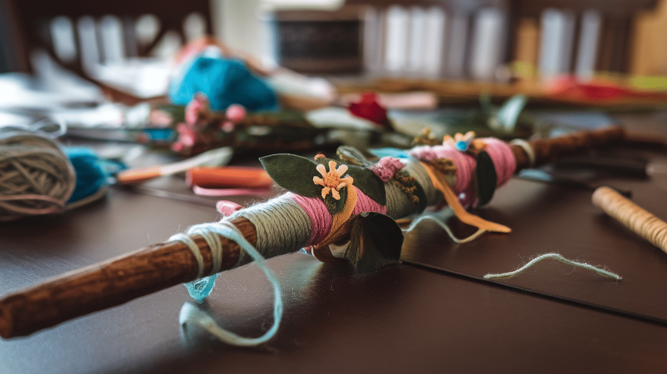 nature wand summer craft for kids