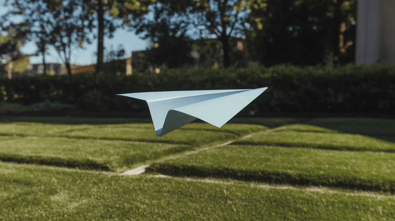 paper airplane throw outdoor activities for kids