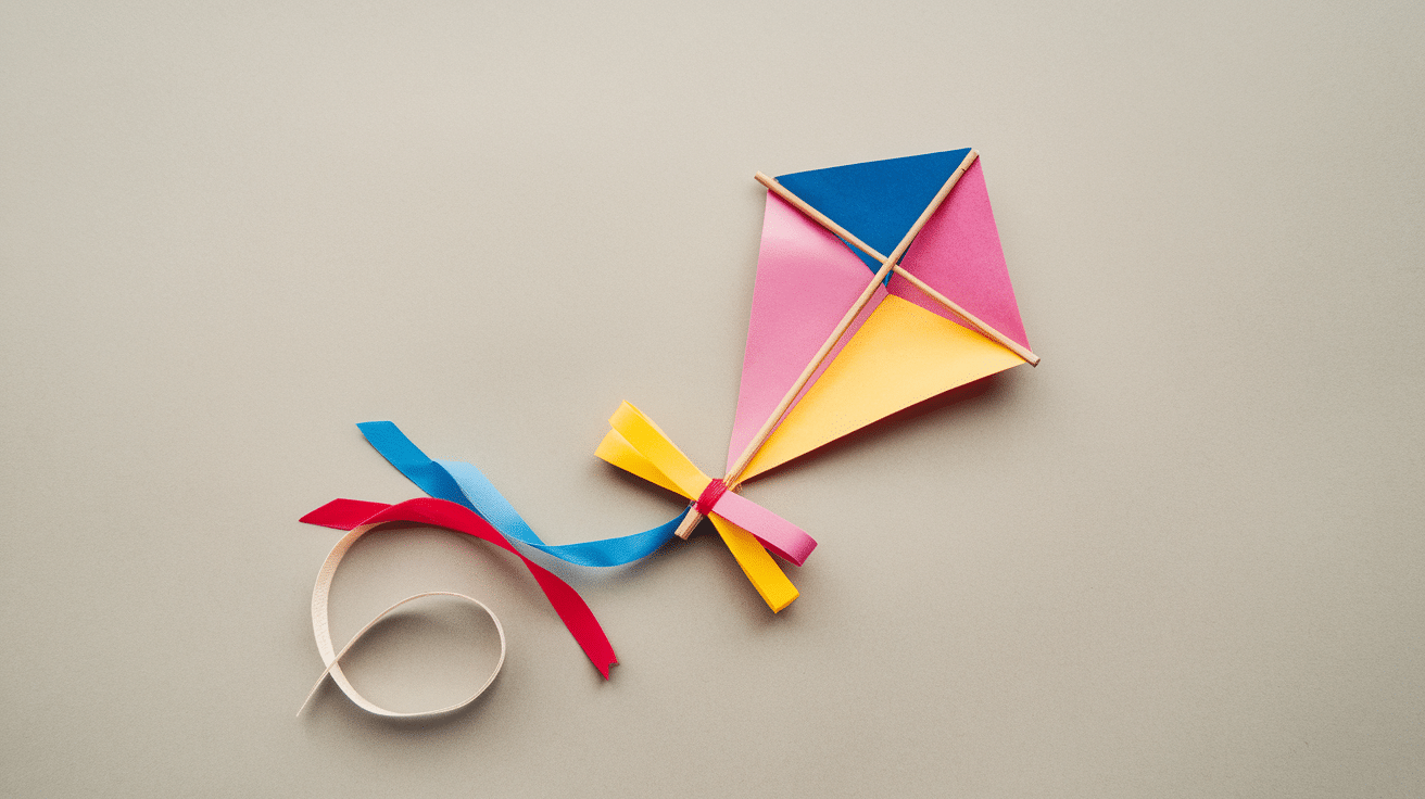 paper kite summer craft for kids