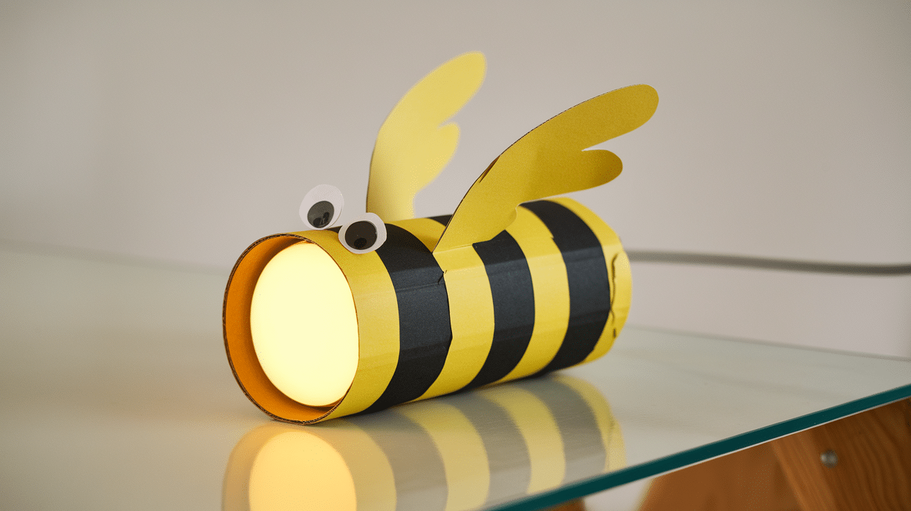 paper roll firefly summer craft for kids