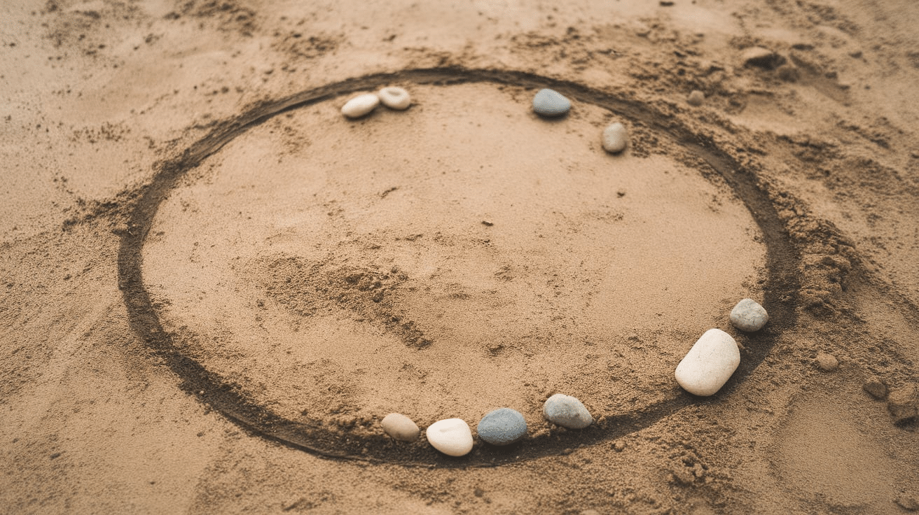 pebble target toss outdoor activities for kids