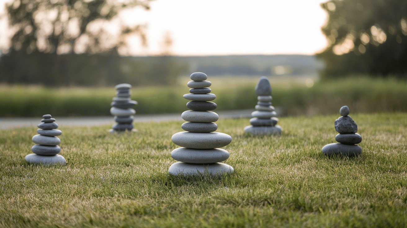 rock balancing towers outdoor activities for kids