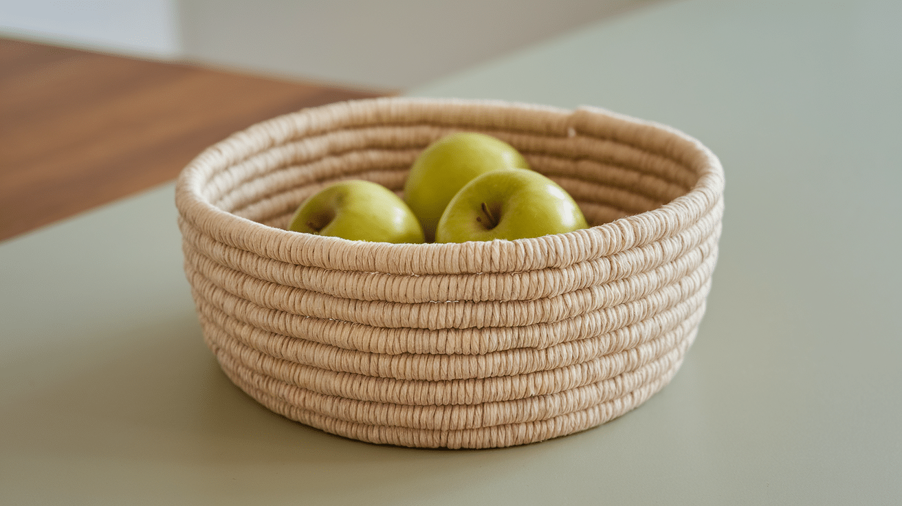 rope basket diy craft for adults