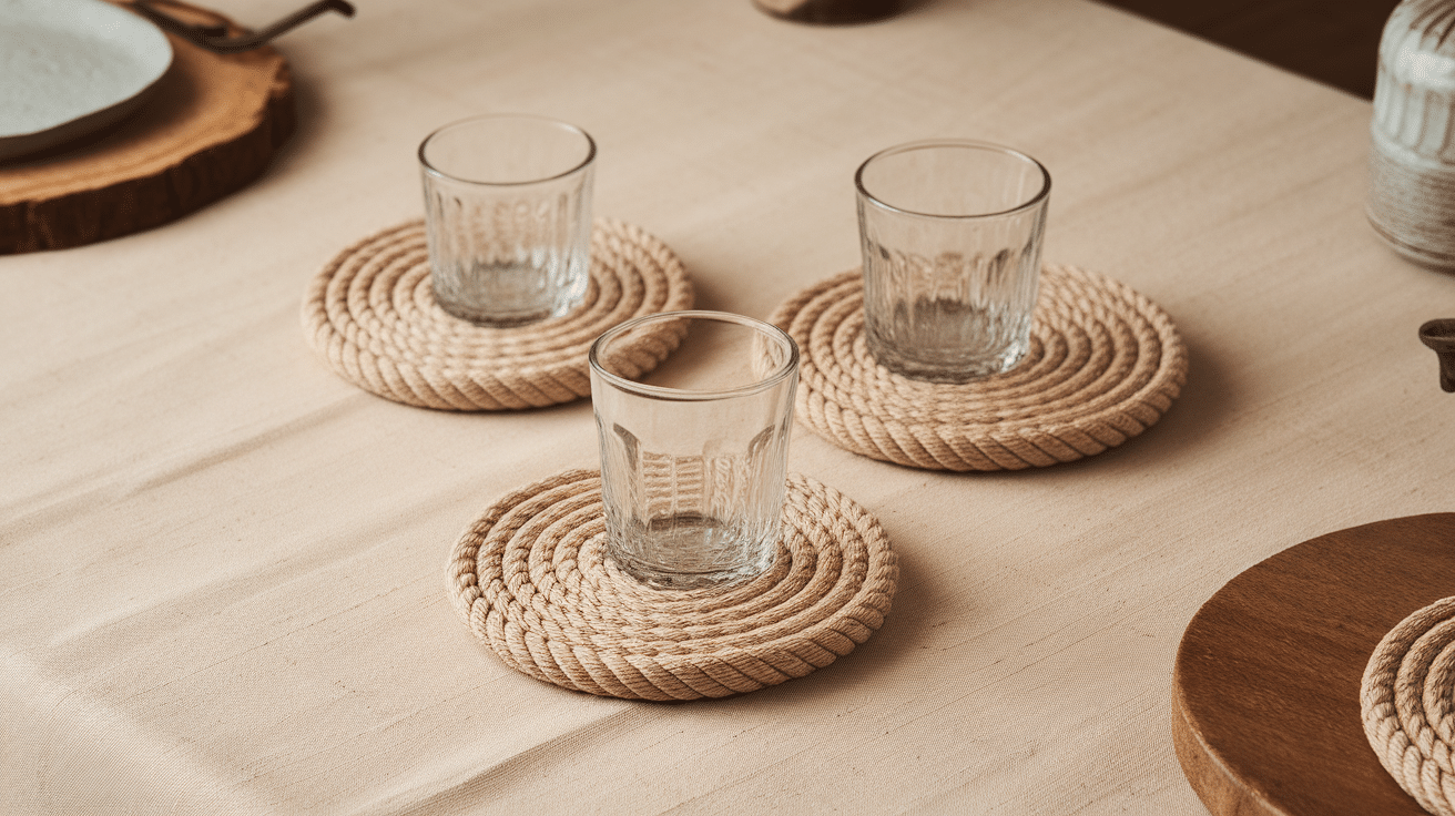 rope coasters diy craft for adults