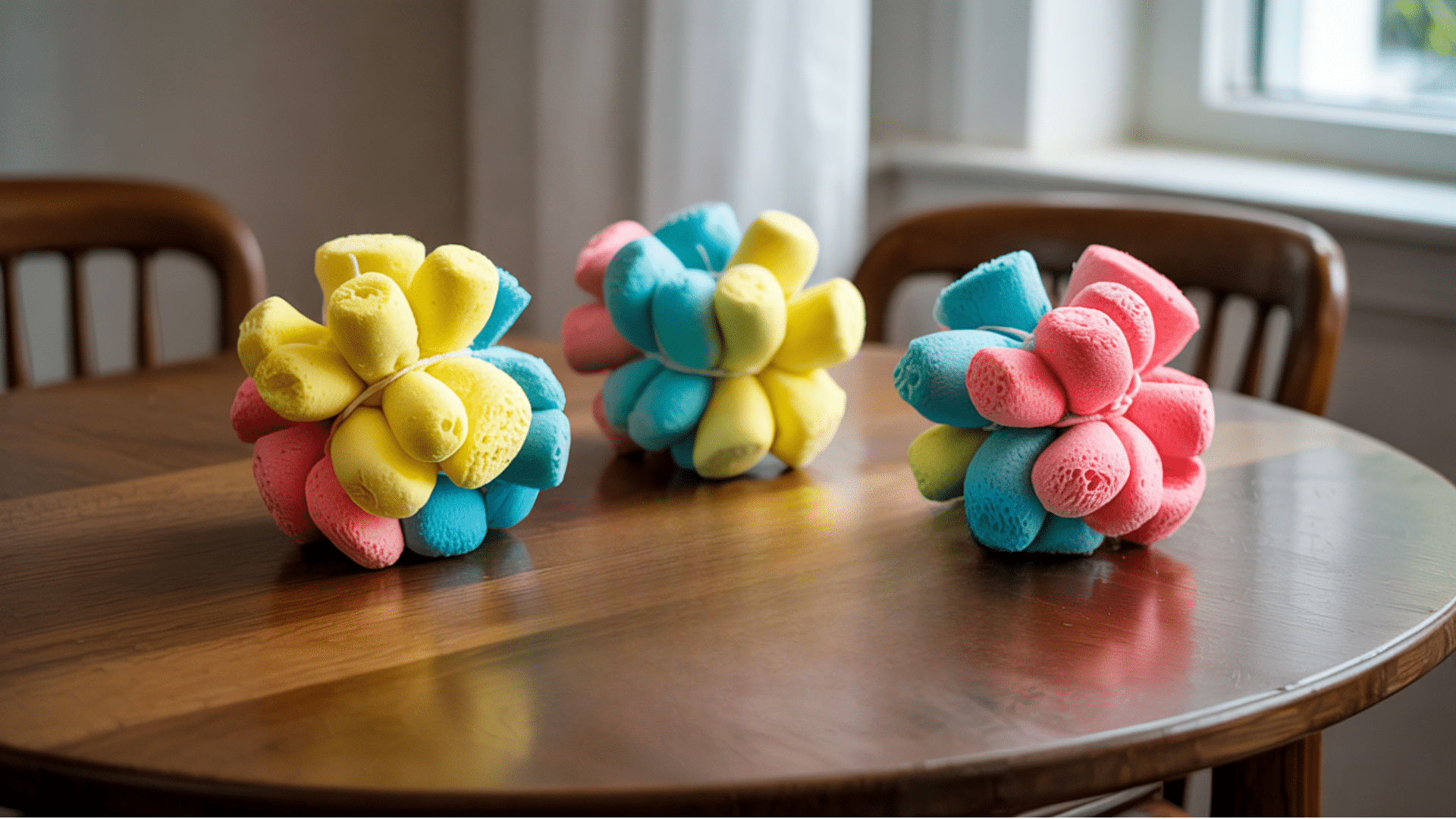 sponge water bombs summer craft for kids