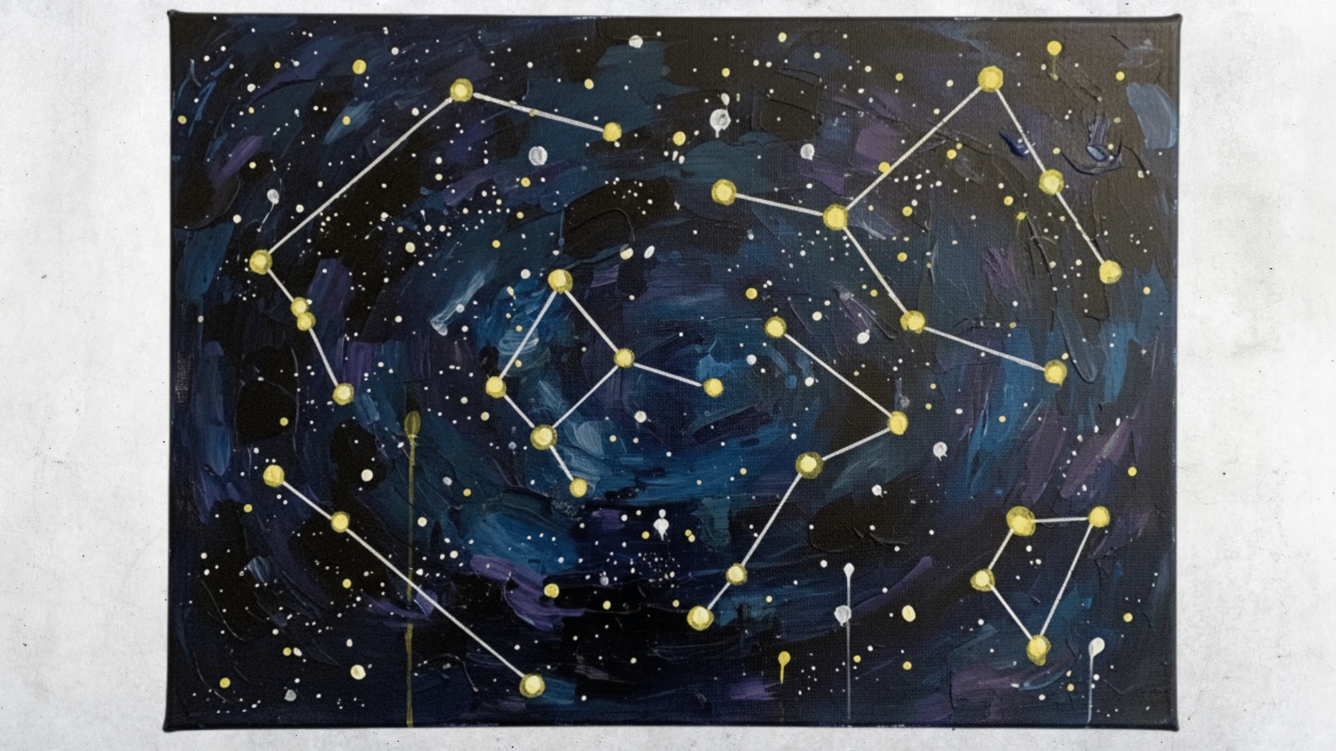 star constellation canvas painting