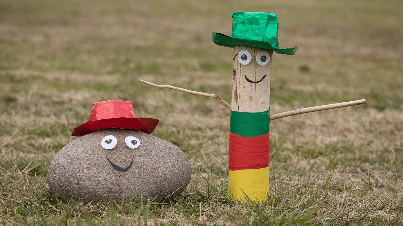 stick rock pet craft outdoor activities for kids