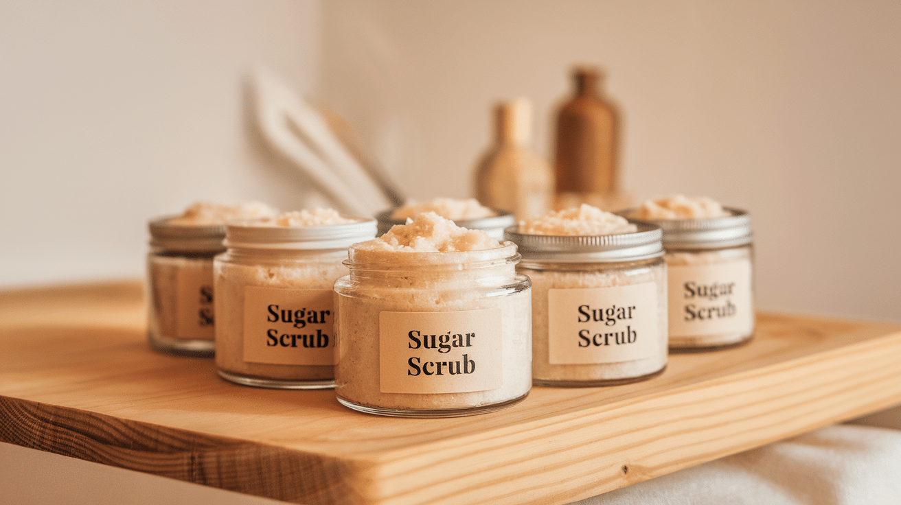 sugar scrub jars diy craft for adults