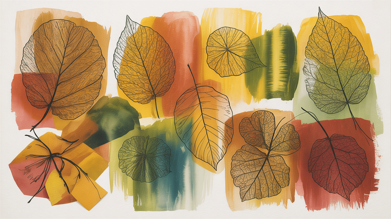 texture rubbing layered art page art project