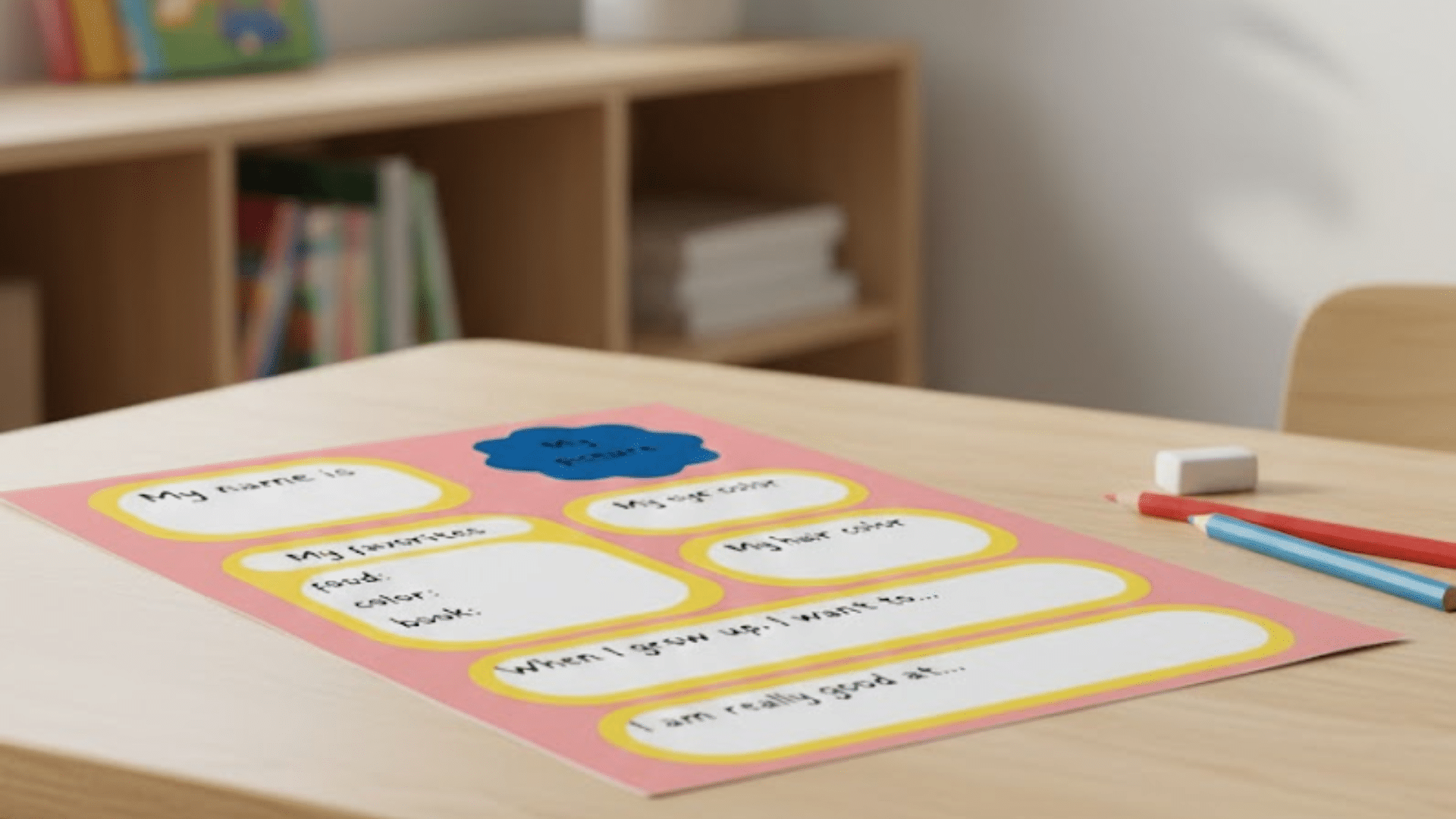 all about me posters easy craft ideas for kids at school