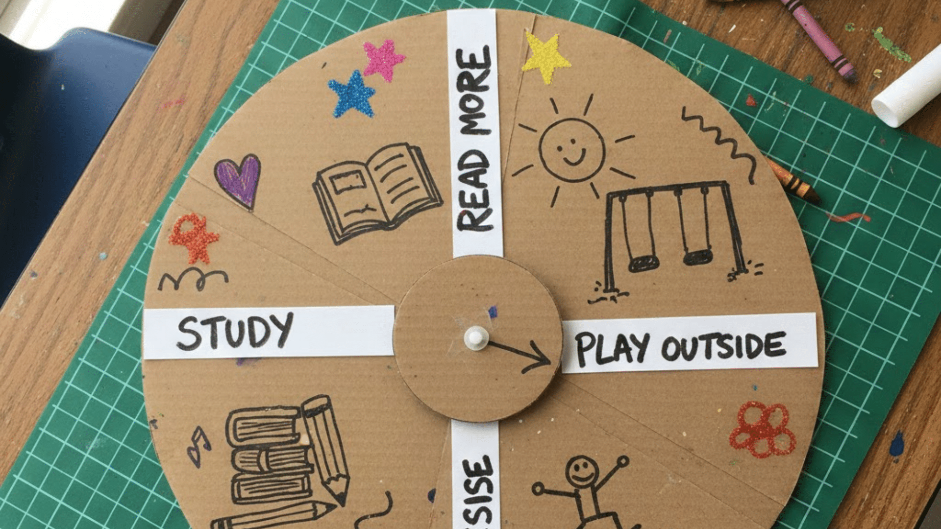 classroom goal wheels easy craft ideas for kids at school