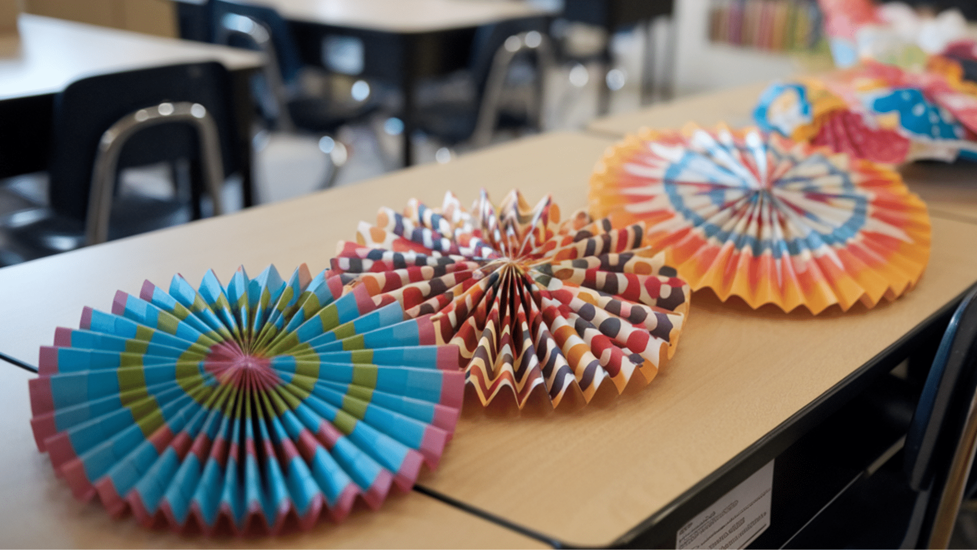 folded paper fans easy craft ideas for kids at school
