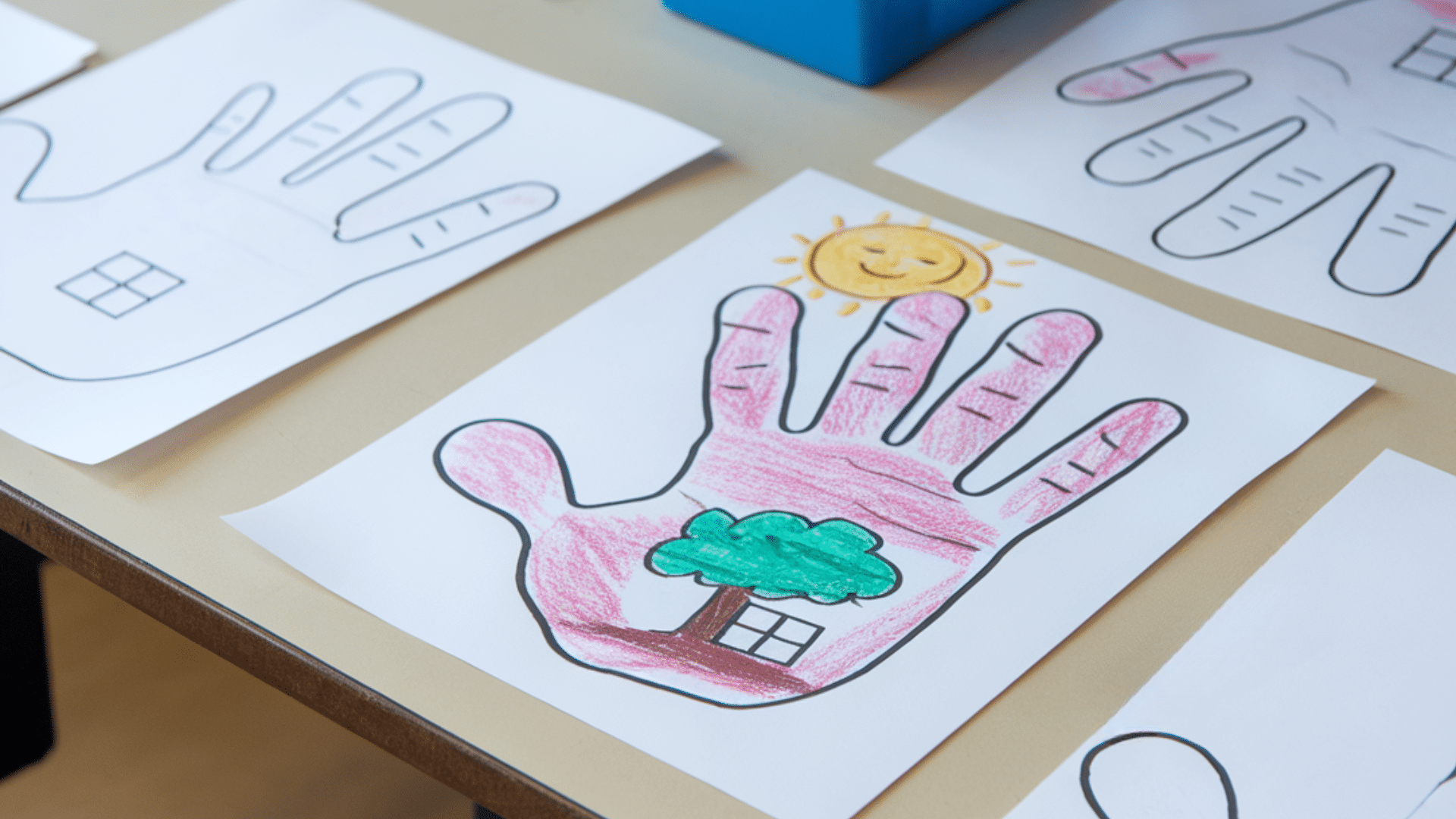 handprint art keepsake easy craft ideas for kids at school