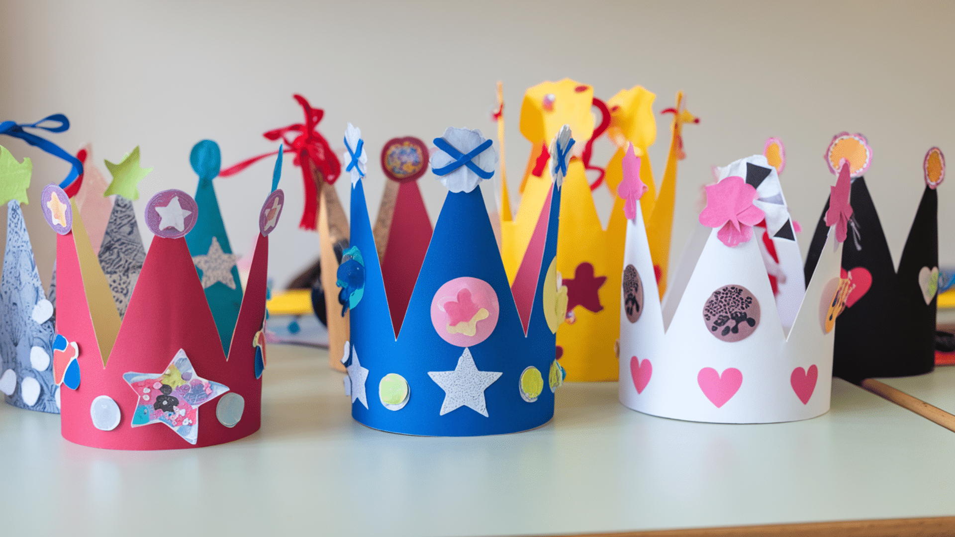 paper crowns easy craft ideas for kids at school