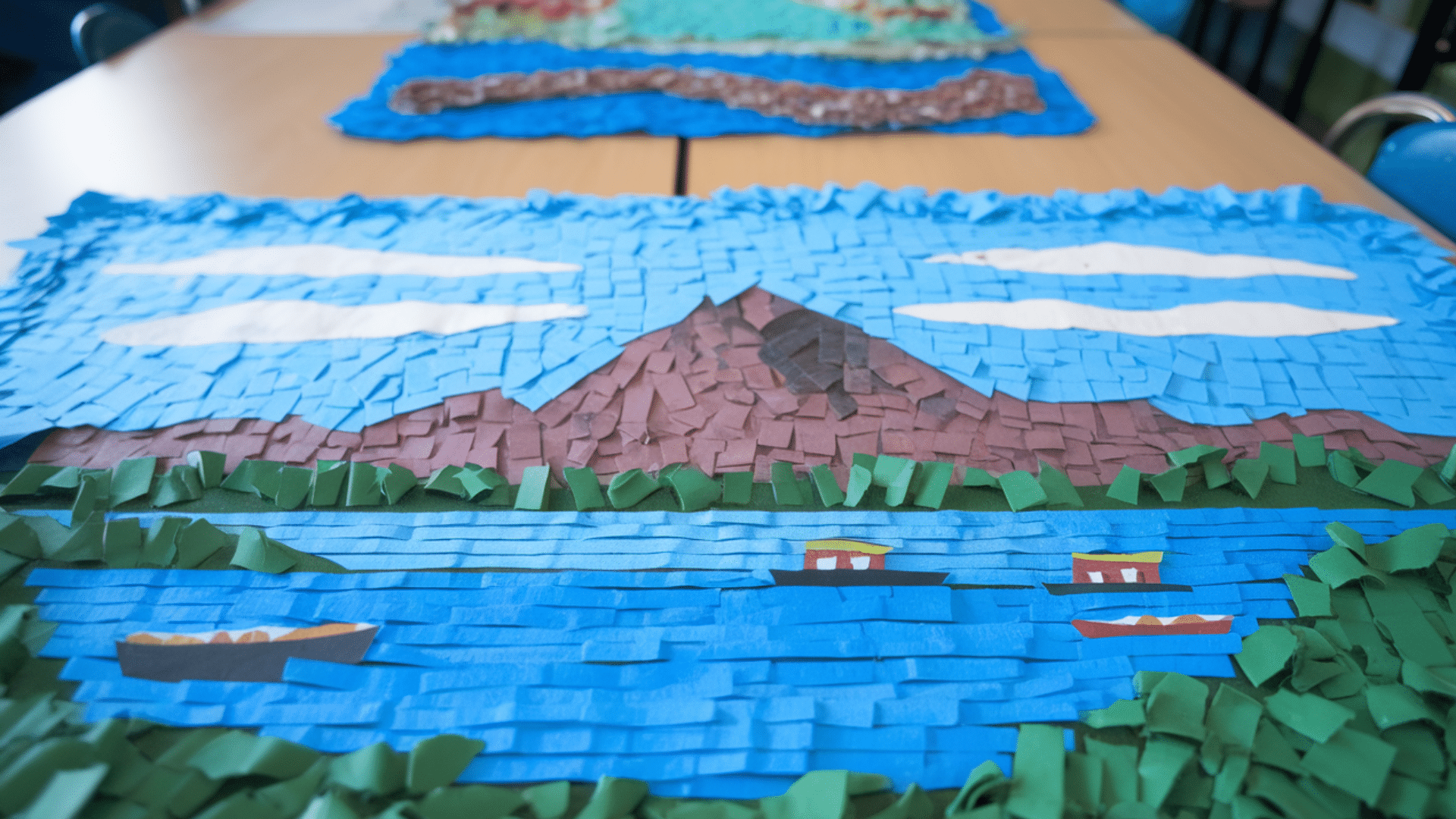 paper mosaic pictures easy craft ideas for kids at school