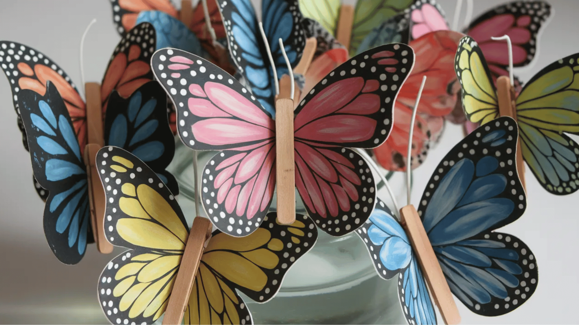 clothespin butterflies