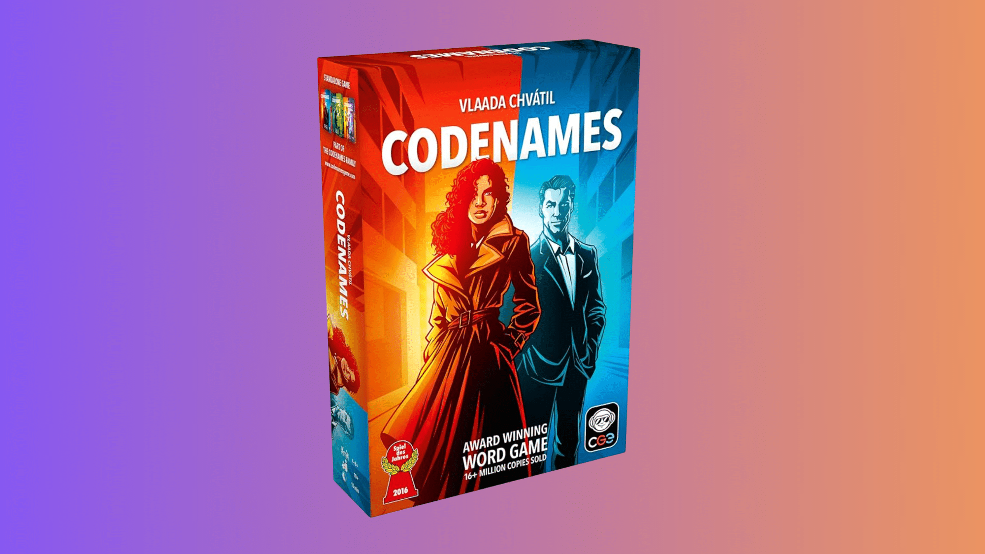codenames word guessing board game for family play