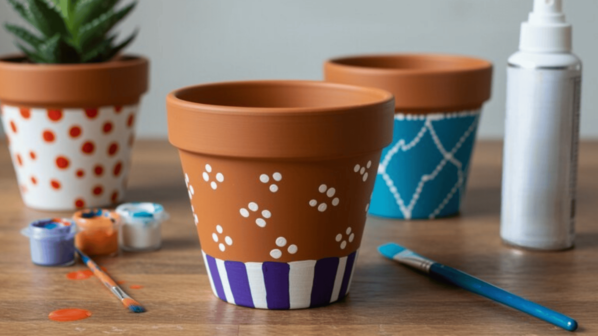 diy painted flower pots