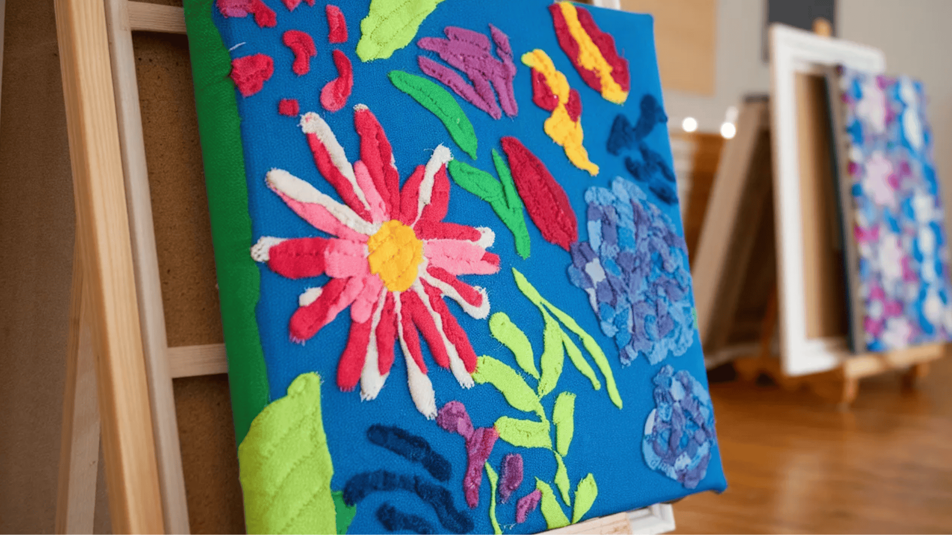 fabric covered canvas