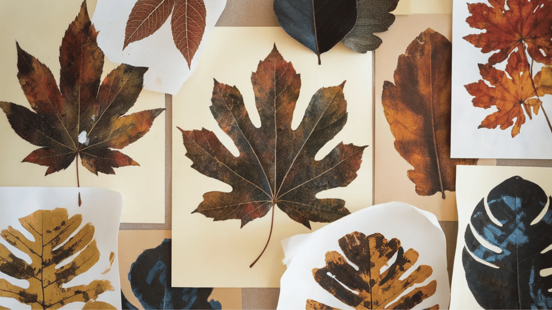 leaf prints for wall art