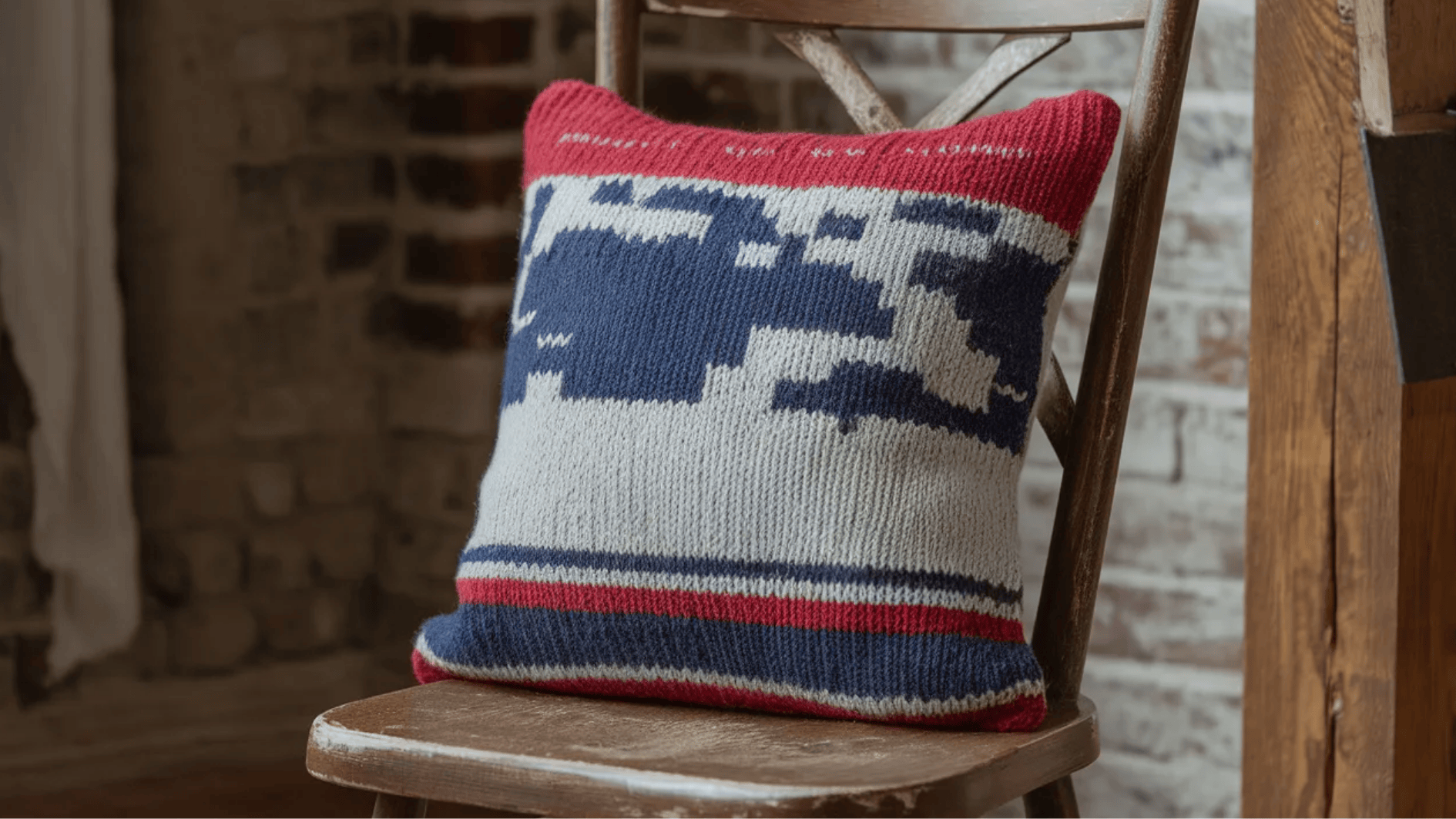 old sweater pillow cover