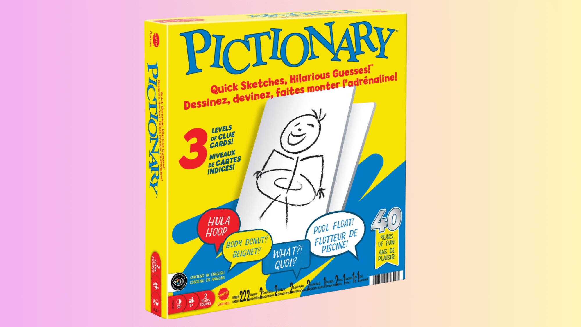 pictionary drawing and guessing family party board game