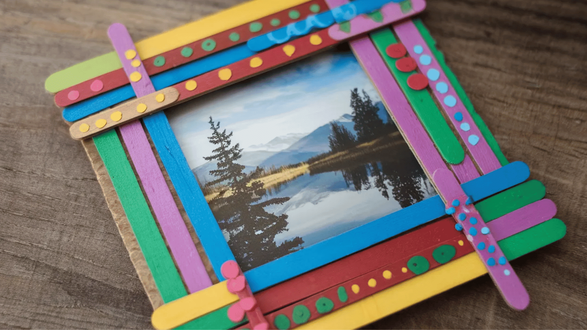 popsickle stick photoframe