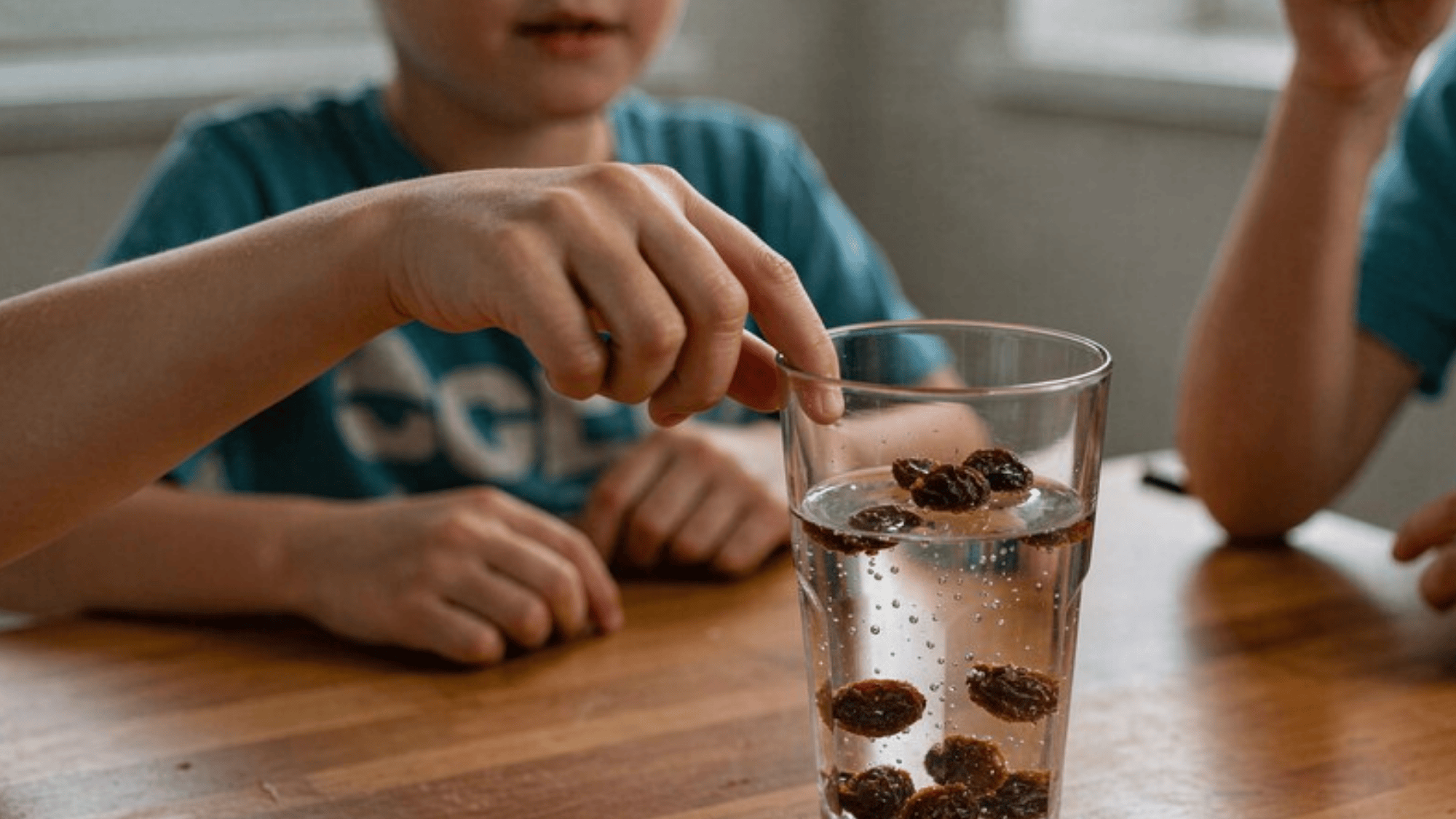 raisins floating in soda