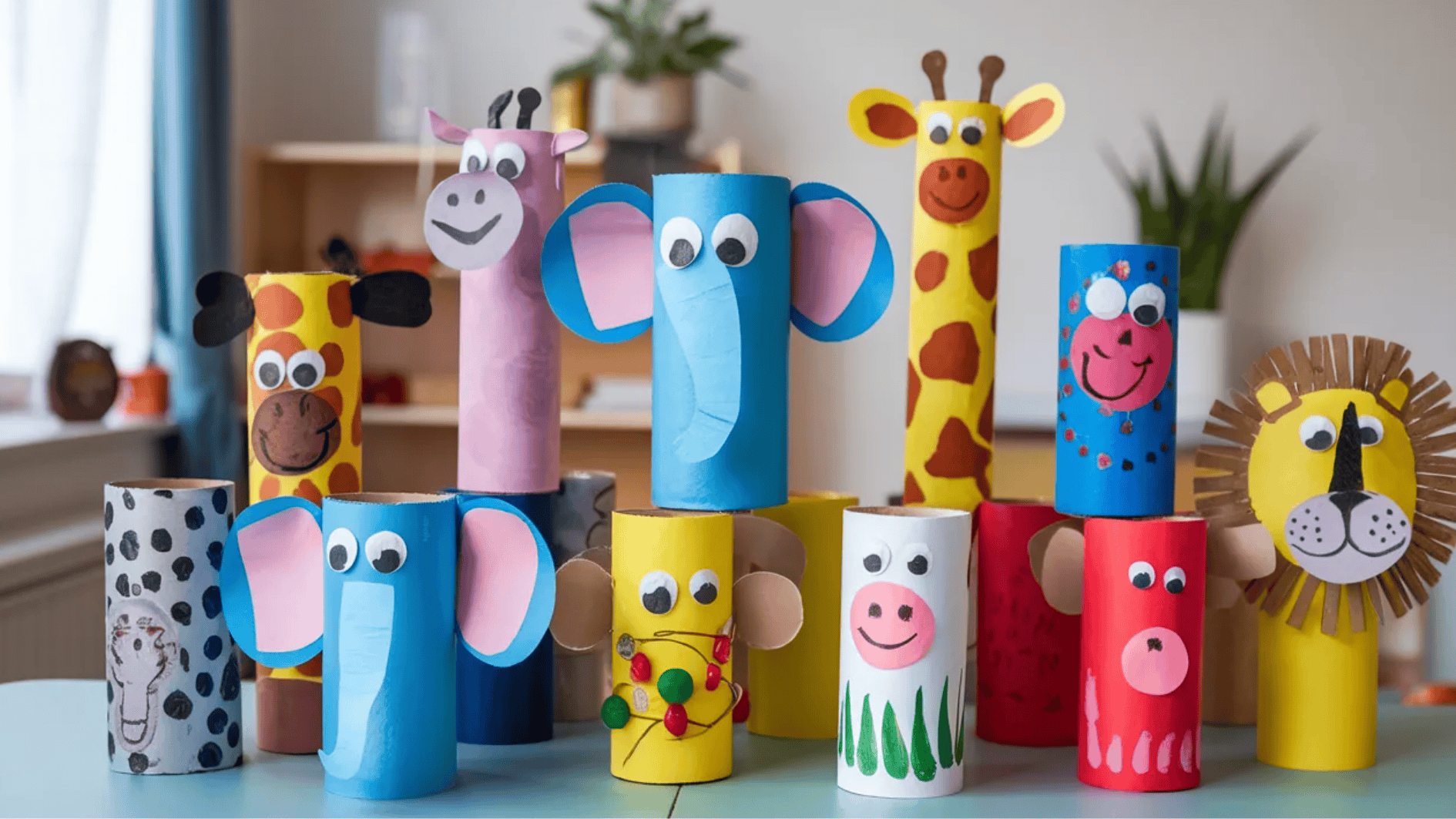 toilet paper roll animal