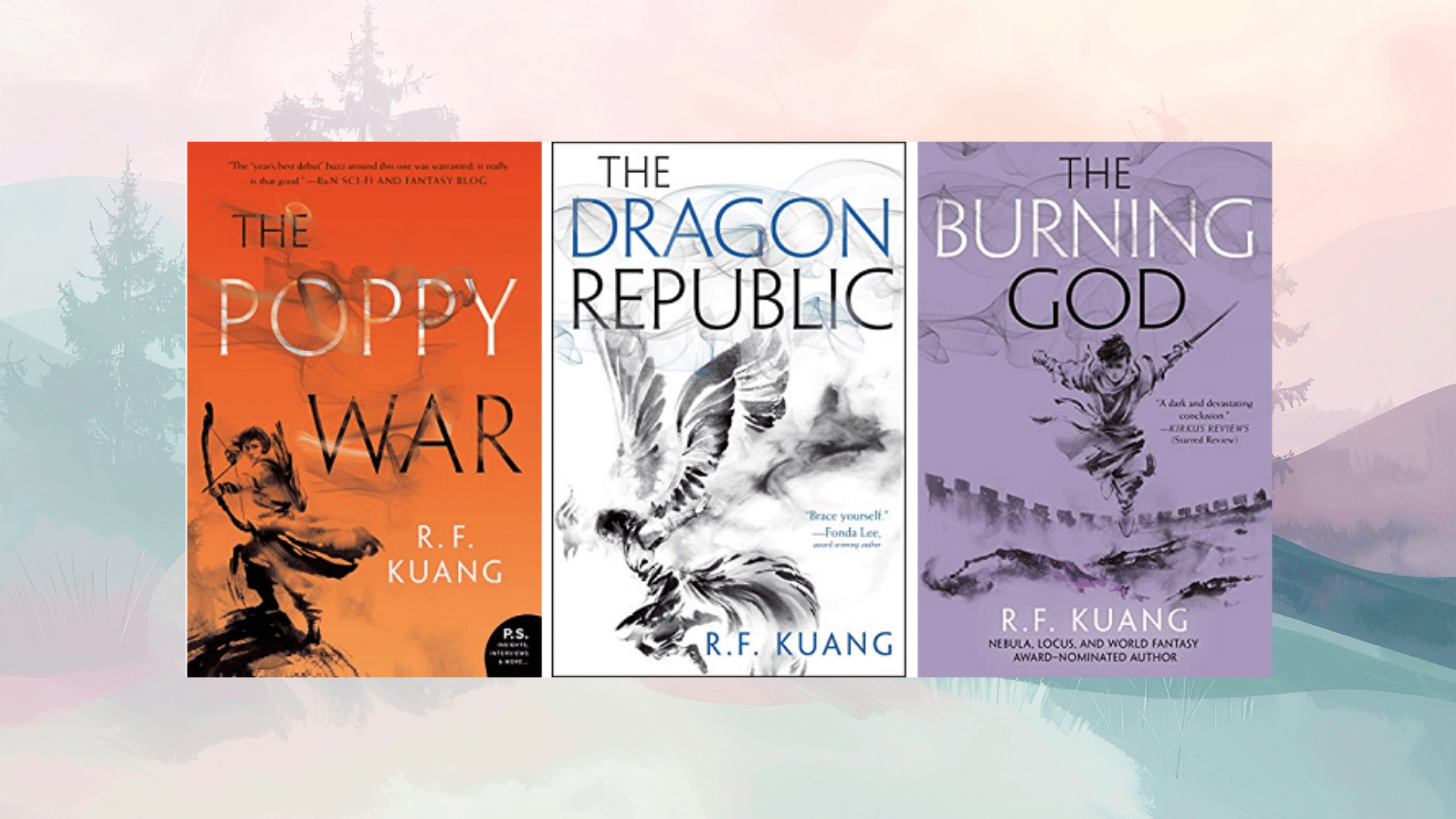 assorted fantasy book covers presented in a collection, emphasizing imaginative storytelling, magic, and epic fictional adventures