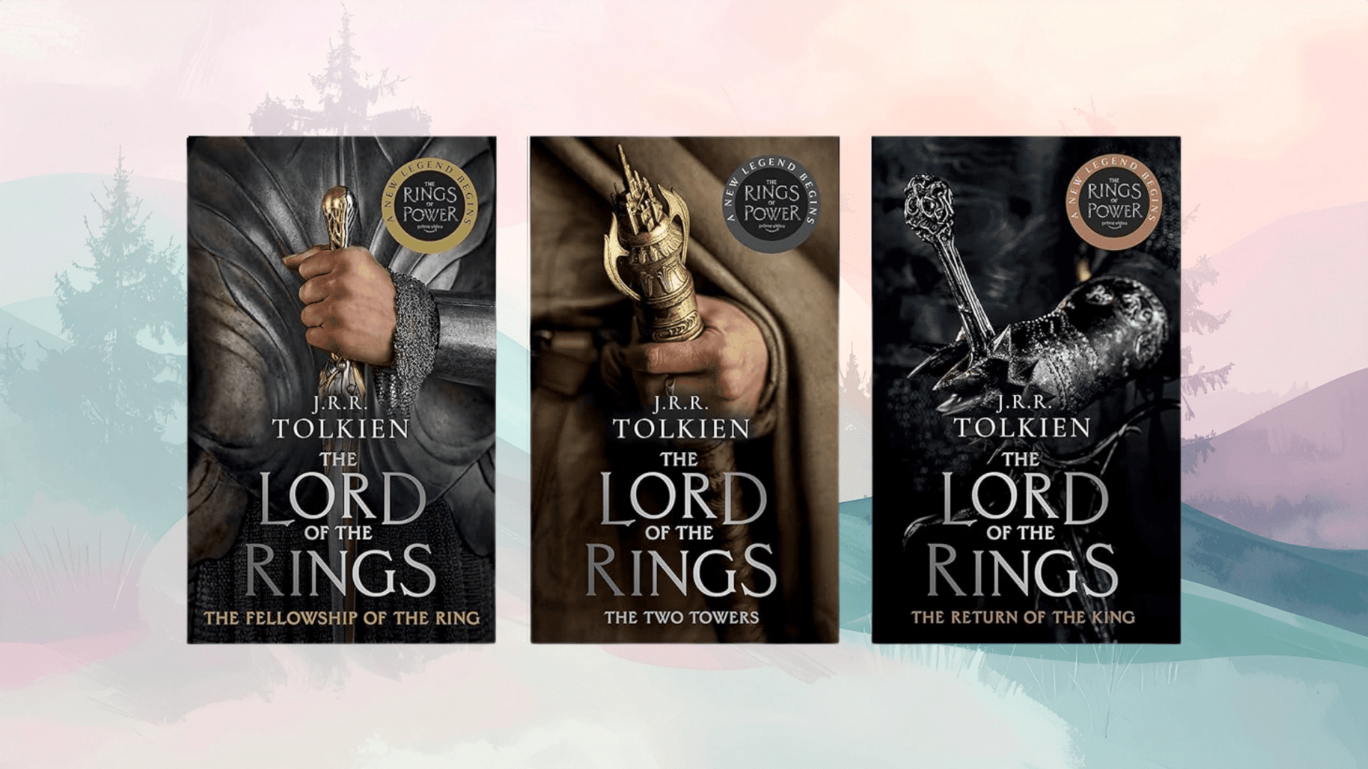 collection of fantasy book covers arranged together, showcasing magical worlds, epic adventures, and imaginative storytelling themes