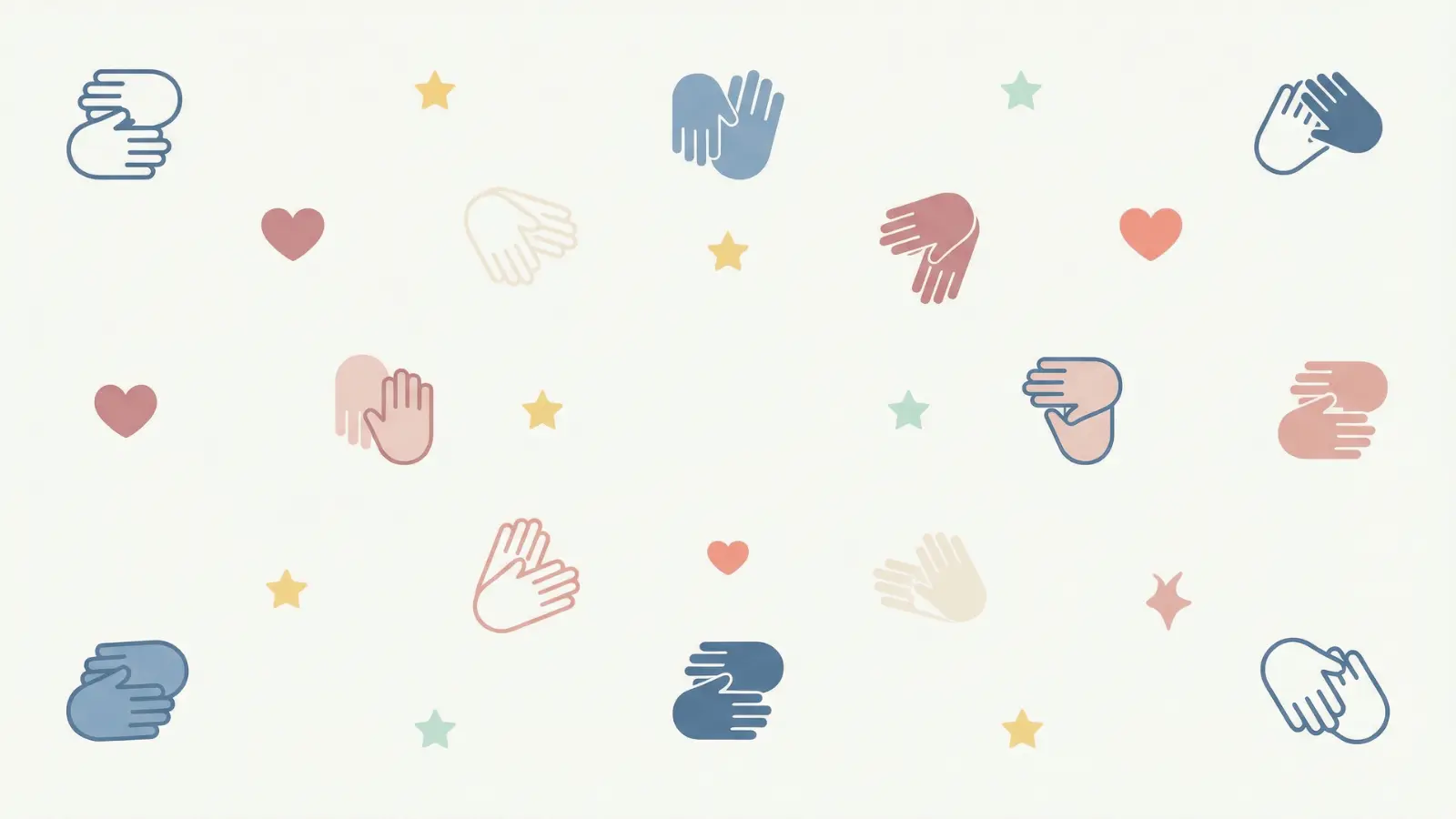 Vector icons representing small acts of kindness