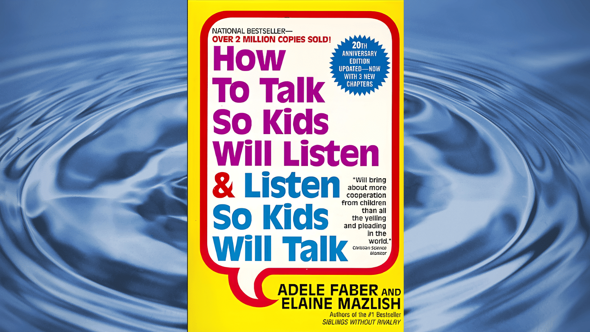 book cover how to talk so kids will listen and kids will talk adele faber elaine mazlish yellow speech bubble bestseller