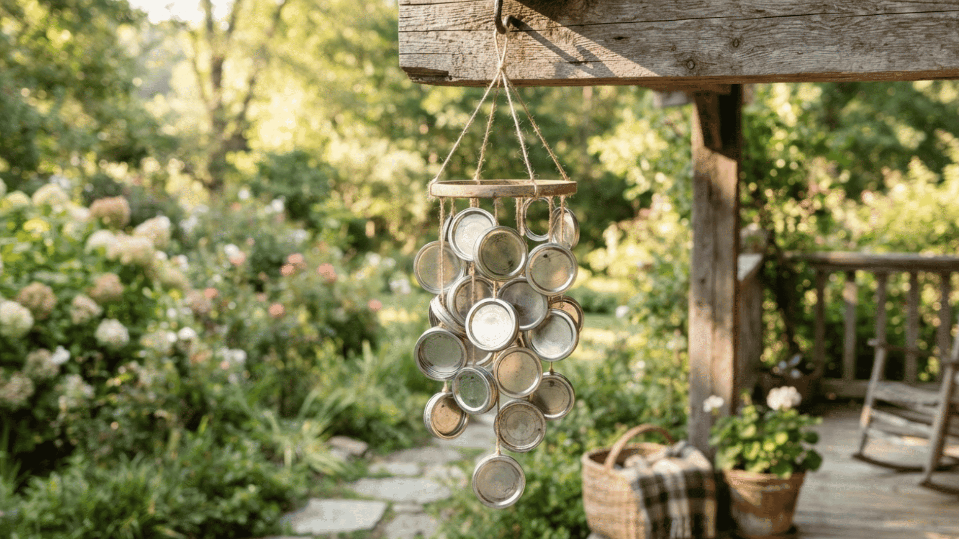 mason jar wind chime