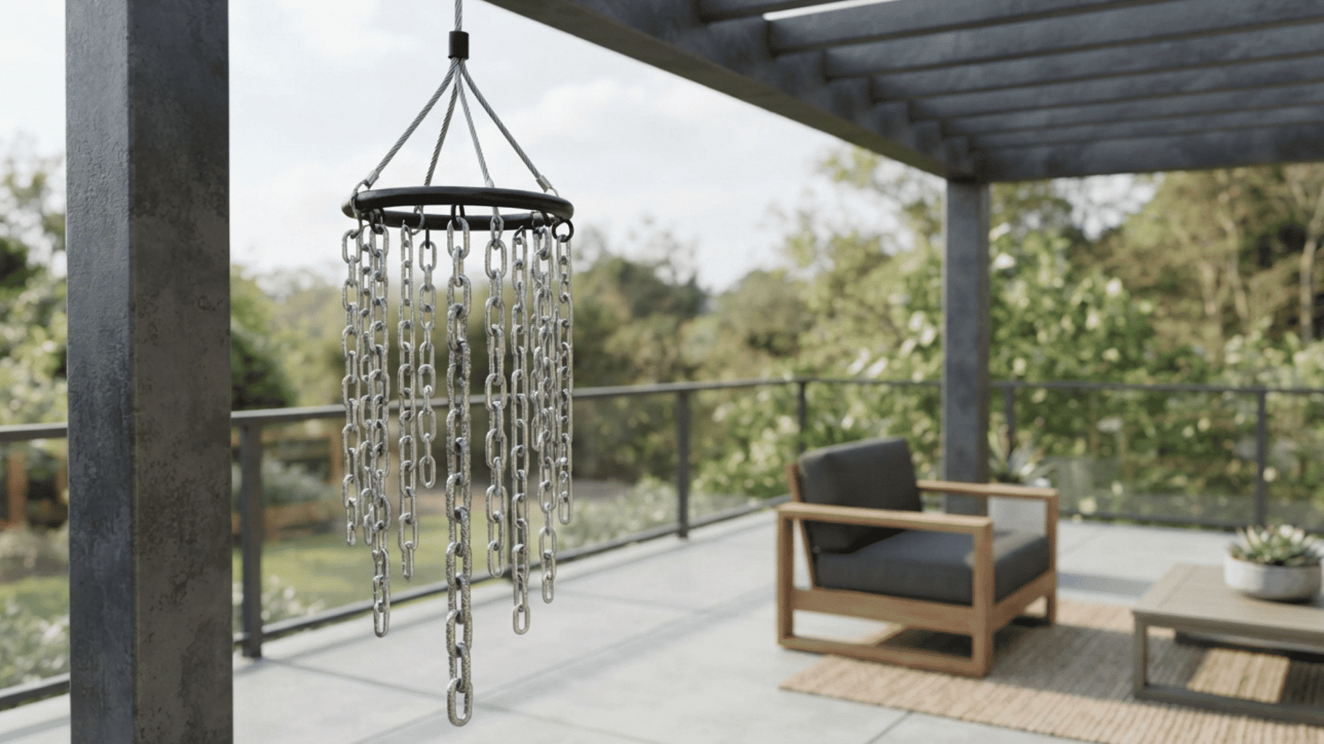 metal chains wind chimes