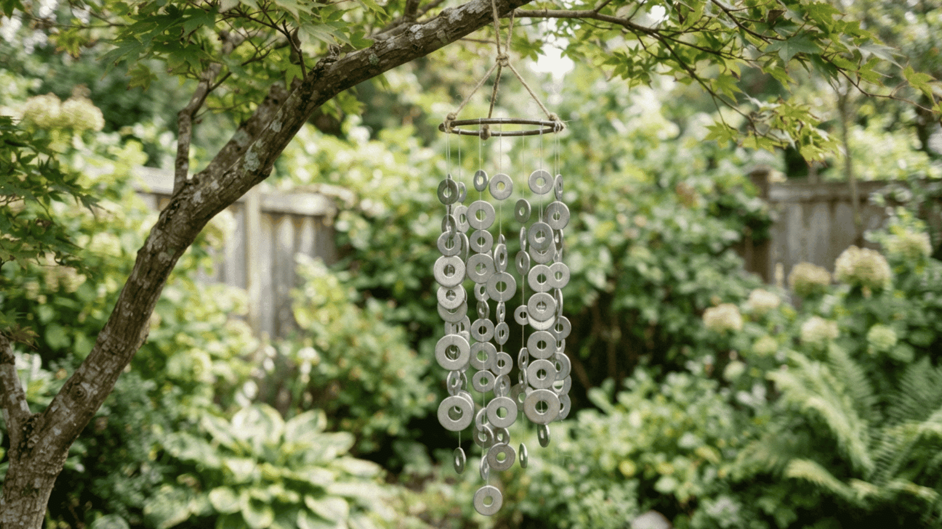 metal washer cover wind chimes