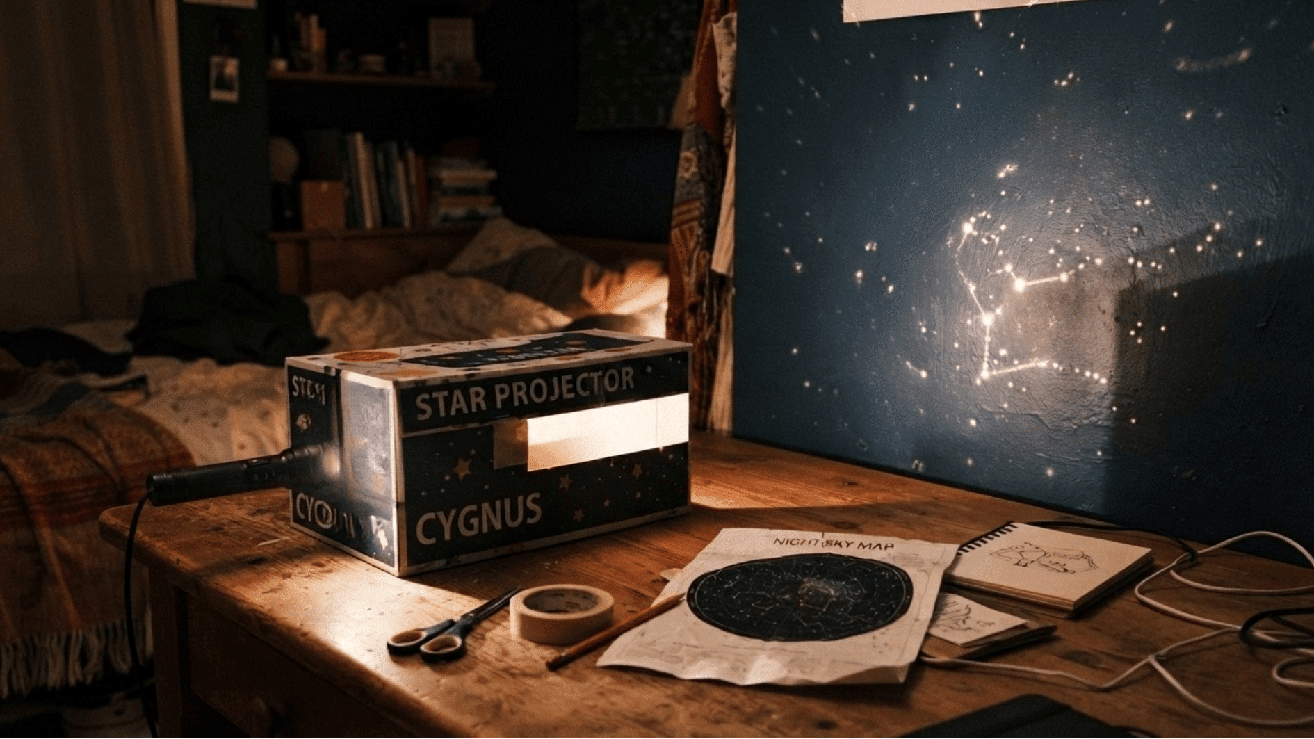 constellation from shoebox